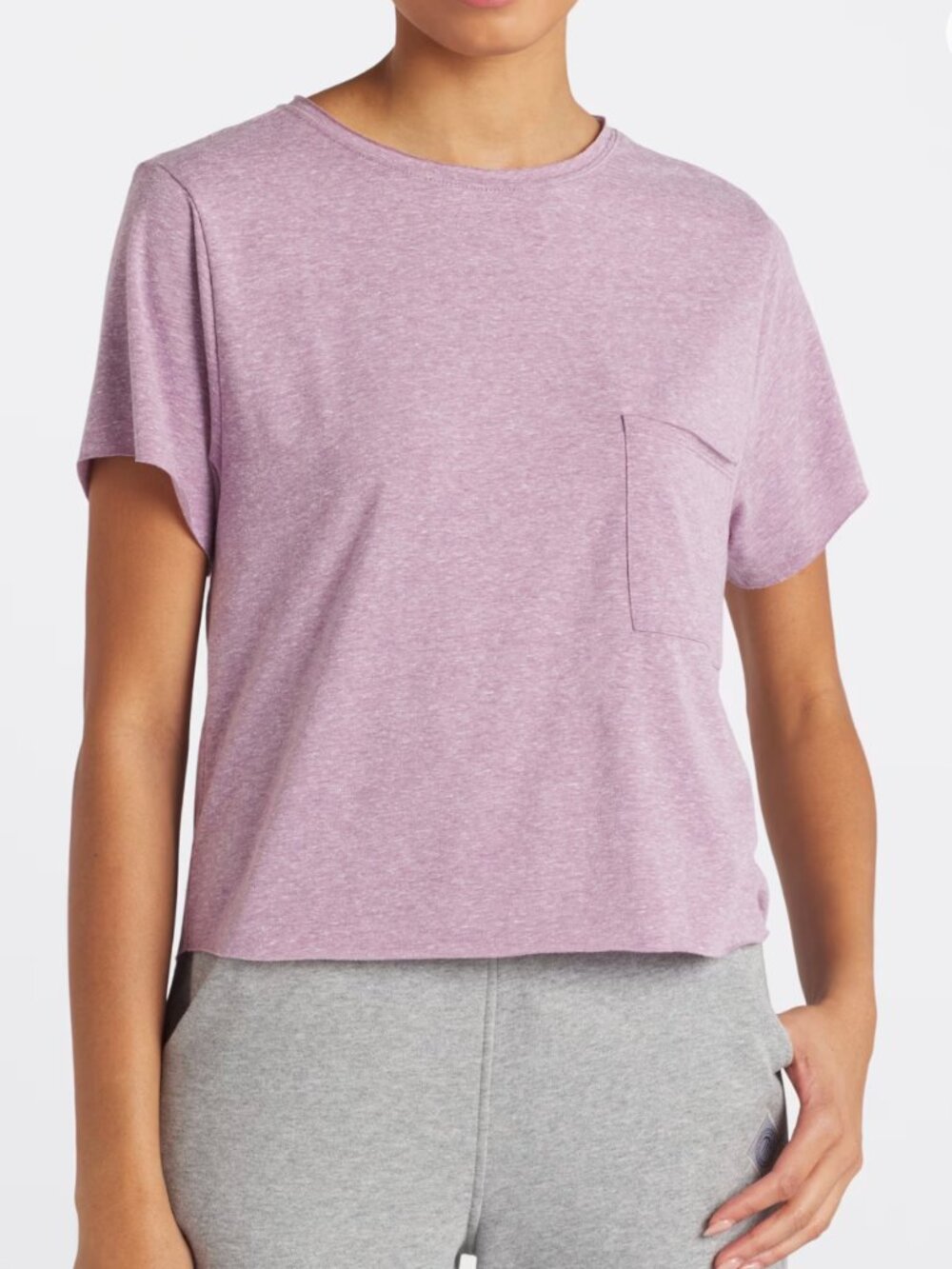 Maggie Triblend Cropped Tee | Light Purple!
